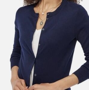 J. Crew "The Caryn" Cardigan, M, Navy Blue
